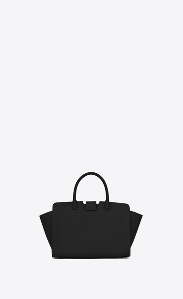 ベビー ダウンタウンカバス YSLバッグ(ブラック/レザー&クロコダイルエンボスレザー)